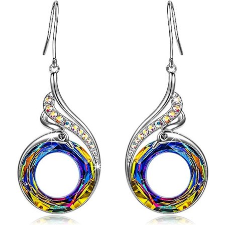 Örhängen för kvinnor, presenter för kvinnor, kristaller från Österrike, alla hjärtans dag mors dag jul födelsedag smycken presenter till henne/fru/