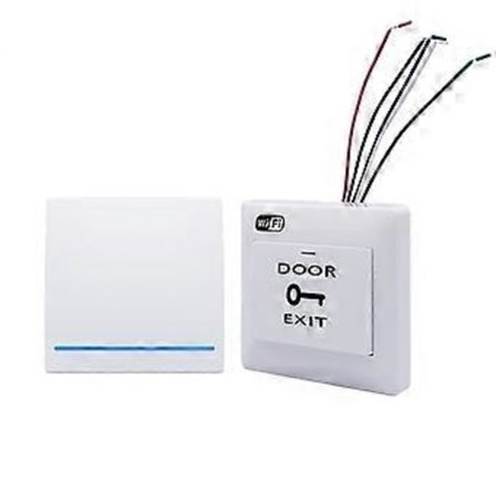 Tuya WiFi Dørutgangsknapp Trådløs Utløser Trykkbryter For Elektronisk Dør lås Sensor Tilgangskontrollsystem APP Fjernkontroll (Bryter 02)