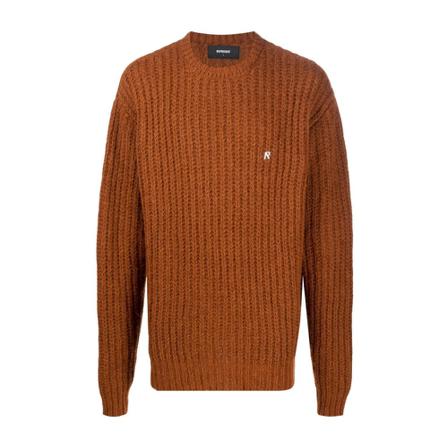 Represent Round-neck Strik Brun, Herre Strik