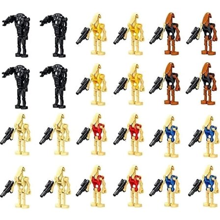 24 stk. Star Wars Battle Droids Byggeklodser Mini Minifigurer Legetøj Gaver null ingen
