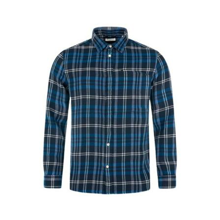 Knowledge Cotton Apparel, Casual Shirts Blauw, Heren, Maat:S