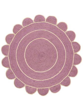 Mia Indoor/Outdoor Rug Ø 150 Small Purple/White