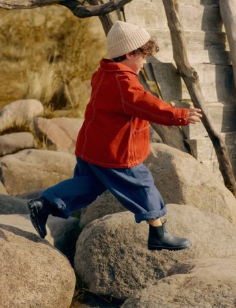 ANGULUS Booties - Flat - With Zipper - Black - 28