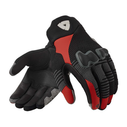 Guanti Moto REV'IT! Kinetic 2 Nero/Rosso S