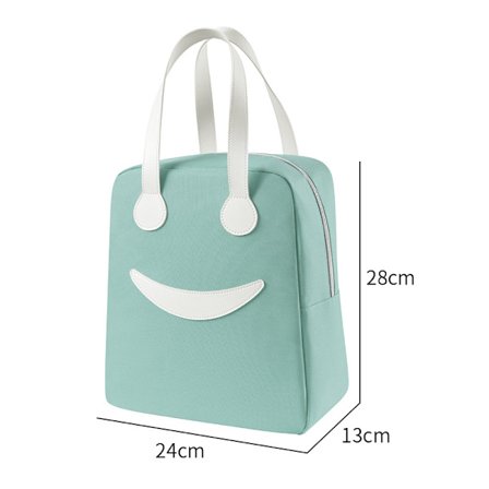 Isolerad kylväska Smiley Lunch Bag Lätt att rengöra Lunch Bag