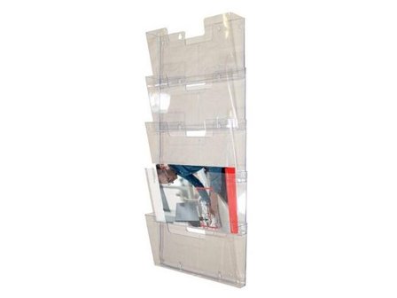 ECLIPSE Blankettfack 5-fack transparent/grå - Lyreco - Kontorsmaterial - Till skrivbordet - Blankettfack och Boxar