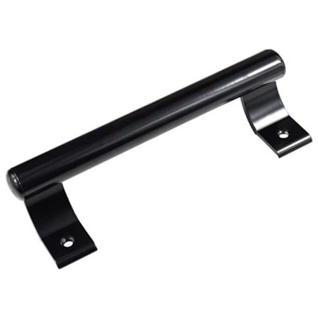 200mm Aluminiumlegering Skjutdörrhandtag Balkong Glasdörrhandtag Badrumsskåpsdörrhandtag Lagerdörrhandtag Modernt Metallhandtag (Svart)