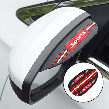 Sports - 2 stk. bil spejl regnslag, beskyttende solskærm til bil