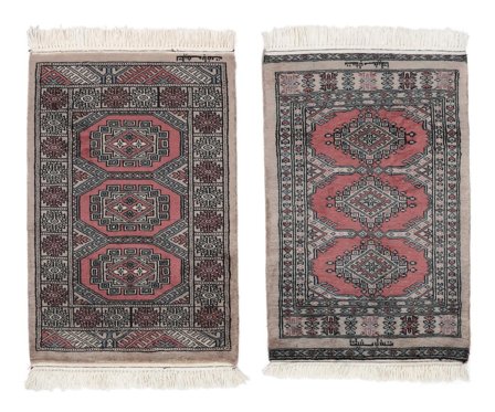 Tapis Pakistan Boukhara 3Ply 63X93 Noir/Marron (Laine, Pakistan)