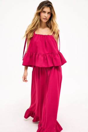 NA-KD - Maxikjole - Foldekjoler - Rosa - EU 42