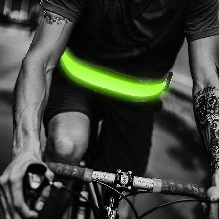 Luxora LED Løpemidjebelte - USB Oppladbart Refleks LED Midjebånd, Blinkende Sikkerhetslysbälte For Løpere, Joggere (FMY)