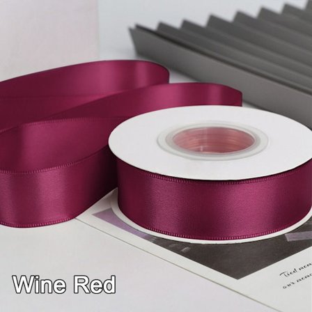 Satin Ribbon Red Ribbon WINE RED WINE RED