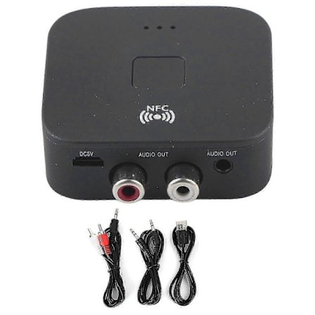 Bluetooth RCA-mottagare 3,5 mm Jack Aux Trådlös Adapter Ljudmottagare Verktyg För TV Bil-lian