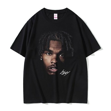 Hip Hop Oversized T-shirt Regular Retro Rapper Streetwear Sommer Herre Dame Kortærmet T-shirt