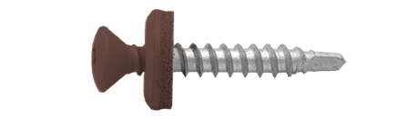Ejot 860653 Fasadskruv TX20, lågprofil, 4,8x35 mm, 250-pack Brun, Infästning