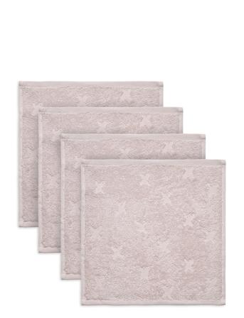 Washcloth 4-Pack Home Bath Time Towels & Cloths Cloths Lila Müsli By Green Cotton