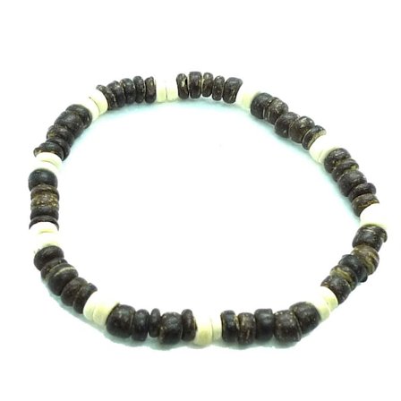 Armband med pärlor av snäcka o coco