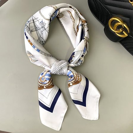 Kvinners skjerf lite firkantet silkeskjerf 70*70cm