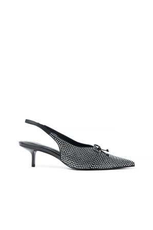 NA-KD Escarpins à bride arrière avec nœud - Chaussures à talons hauts - Argent - EU 38