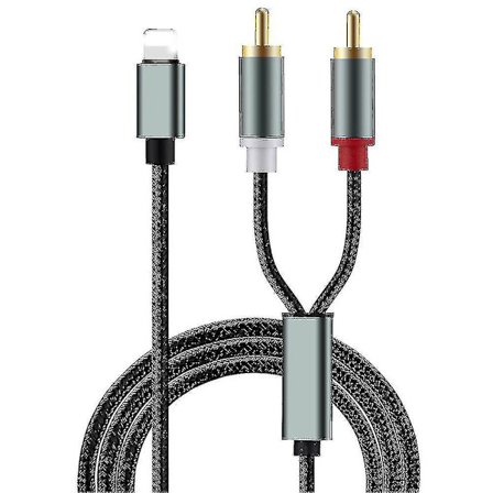 Lydadapter Kabeltelefon Til Rca Lotus Kabel Høyttaler Lydforsterker Link Lydkabel Kompatibel Apple Iphone Lightning