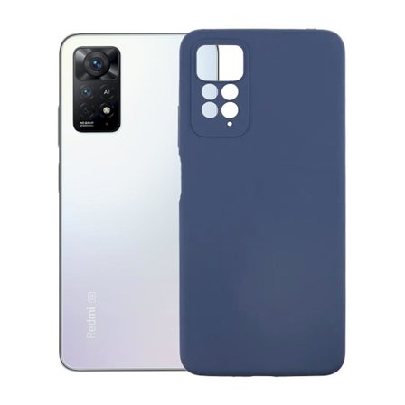 Xiaomi Redmi Note 11 Silikonskal med Kameraskydd - Blå