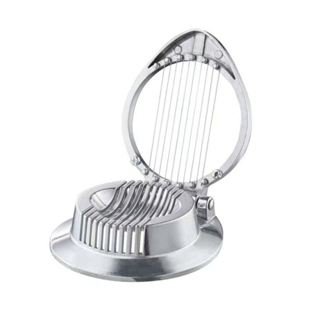 Klassisk æggedeler med rustfri ståltråde - Non-stick professionel skærer til hårdkogte æg og bløde frugter - Opvaskemaskine