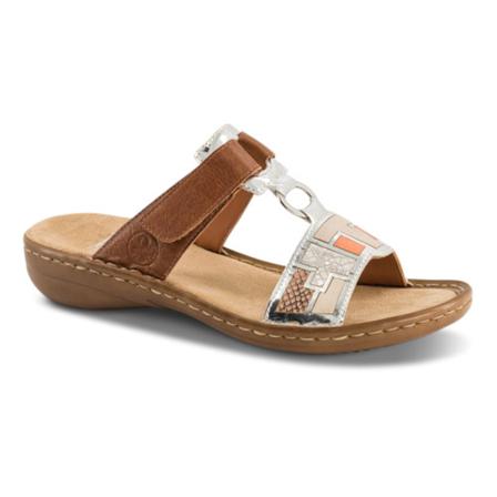 Rieker Slides Brun, Dame Sandaler, Størrelse: 40 EU