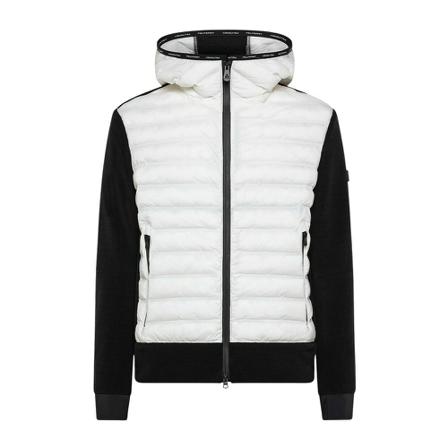 Peuterey Dual-material bomber jacket , Wit , Heren , Maat: XL