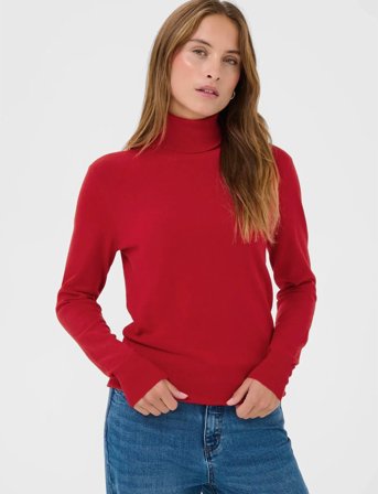 Kaffe Astrid Roll Neck - Red - L