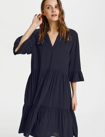 Saint Tropez Edasz Solid Dress - Navy - M