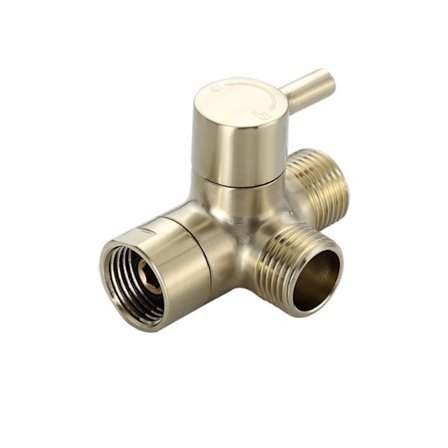 Dusjdeler i kobber, par med to utløpsrør, treveis