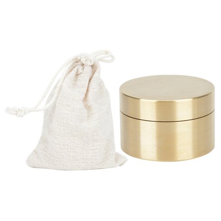 Ulkoilman vedenpitävä pyöreä messinkirasia metallikorujen suljettu säiliö pölytiivis kosteudenkestävä kolikkosäilytyslaatikko (M)