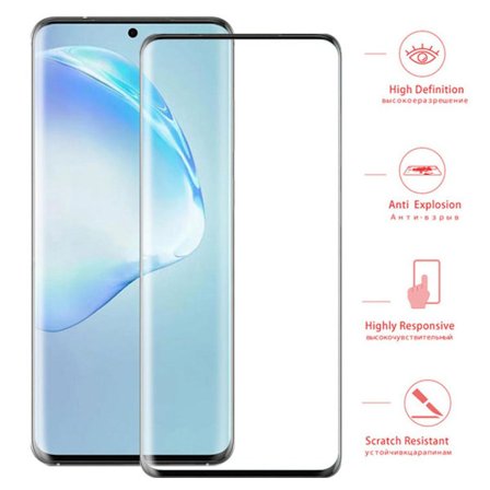 S20 Ultra Skärmskydd FULL-GLUE 9H 0,2mm HD-Clear