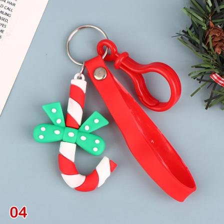 Kid Christmas Cartoon Keychain Bag E Rubber Christmas Collectio