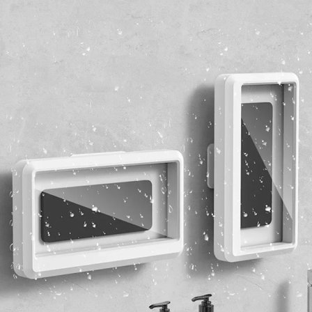 360° Roterande Vattentätt och Anti-im Mobiltelefonfodral för Badrum Dusch Telefonhållare Vattentät Kan Användas i Duschen