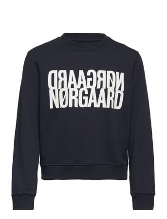 Organic Sweat Talinka Sweatshirt Sweat-shirt Genser Svart Mads Nørgaard*Betinget Tilbud