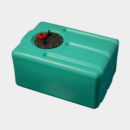 Depósito de água CAN-SB, 57 litros, com tampa de ligação, 550 x 390 x 290 mm, polietileno, verde