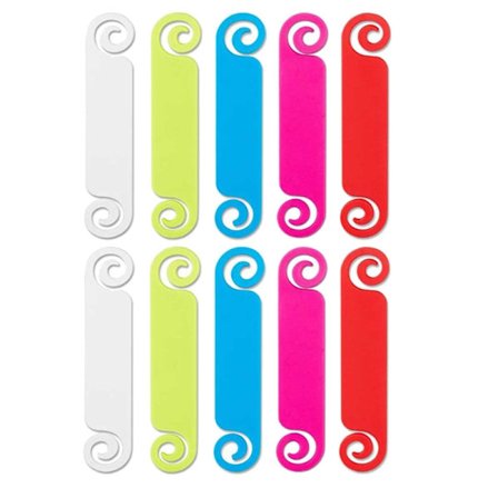 Kabelmerker Kabelhåndteringsmerker Flerfargede Kabelmerker Ledningsidentifikasjonsmerker for USB Datamaskin Mobiltelefonkabel