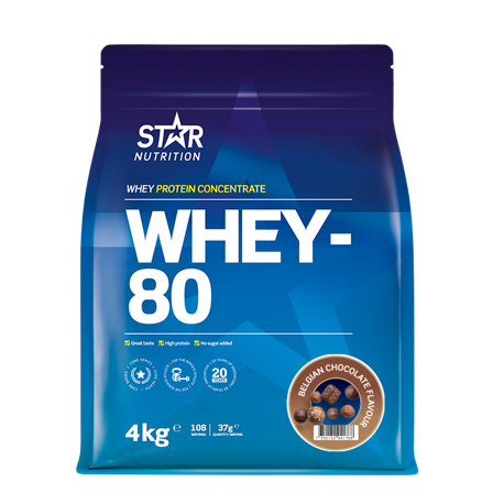 Star Nutrition Whey-80 Myseprotein 4 kg