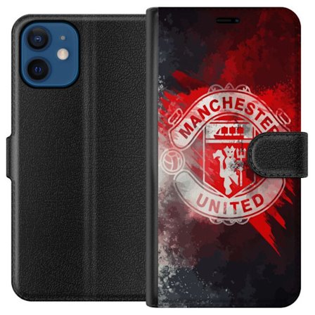 Kompatibelt Plånboksfodral till Apple Apple iPhone 12 Manchester United FC