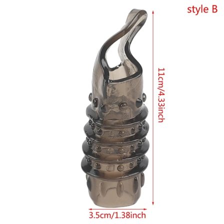 22 Stilar Mjuk Återanvändbar Kristall Hud Kuk Ärm Fördröjning Förlängning Expansion Leksaker för Vuxenfest