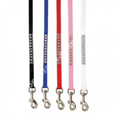 ESC Rhinestone Lead - Röd - Textilkoppel, Rullkoppel, Draglinor, Läderkoppel, Långlinor, Flexikoppel på Doggie.se