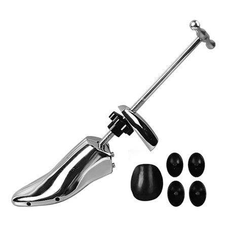 Profesjonell skostrekker i aluminiumlegering, skoutvider, skotre, for ulike sko, en linje, flat hæl for menn