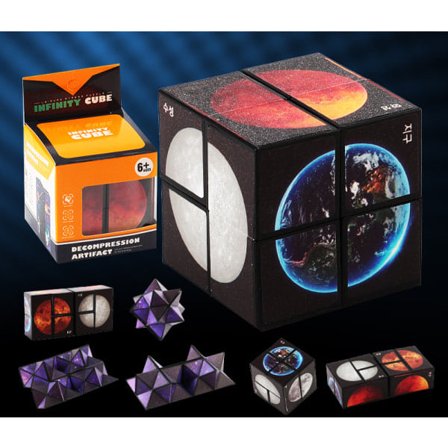 Variert utbyttbar magnetisk kube 3D håndflip puslespill leker