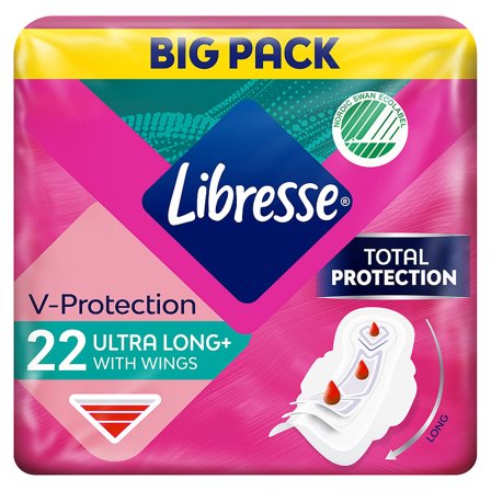 Libresse Ultra Long Wing 22 stk, Medicin & Pleje, Bind & Indlæg, Bind