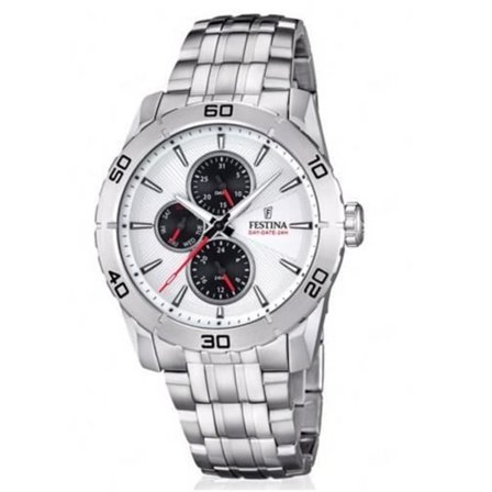 "Klocka - FESTINA - F16606_5 - Kvarts - Analog - Rostfritt stål"