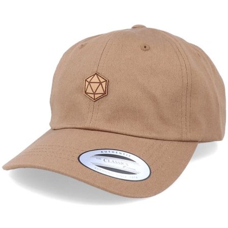 Gamerz - Brun unconstructed Keps - D20 Patch Brown Dad Cap @ Hatstore