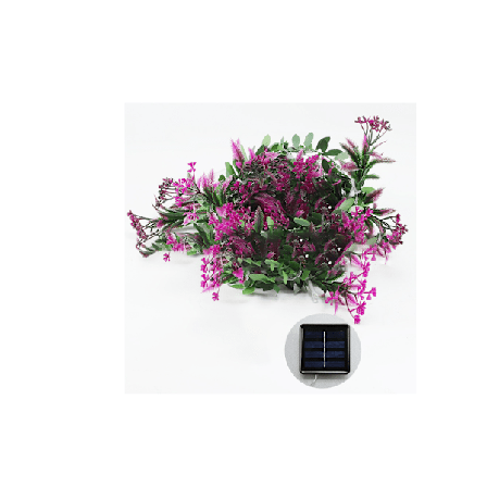 Girlang, käpp, girlang, julgrans LED-lykta, solcellslampa röd