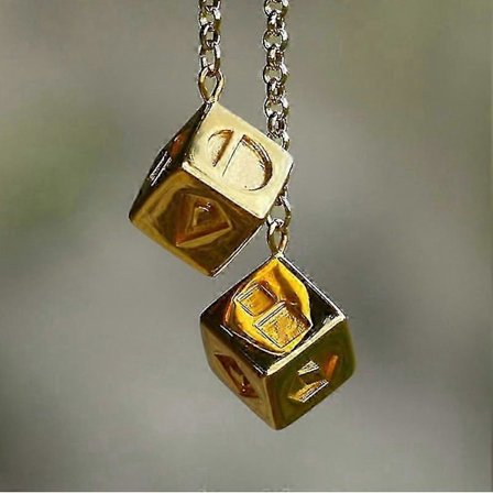 The Last Jedi Han Solo Turkubricka Lyckotärningar Gullfarget Smugglertärninger/kube Sjarm Smykker 30 (FMY)