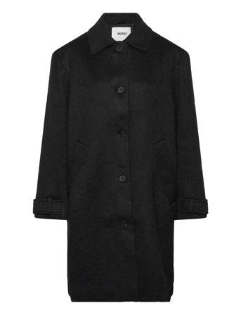 Monki Knee-Length Single-Breasted Coat - Black - S